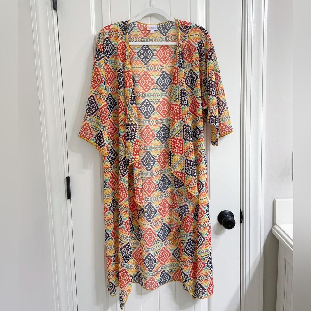 LuLaRoe Multicolour Kimono Cover-Up, Size M